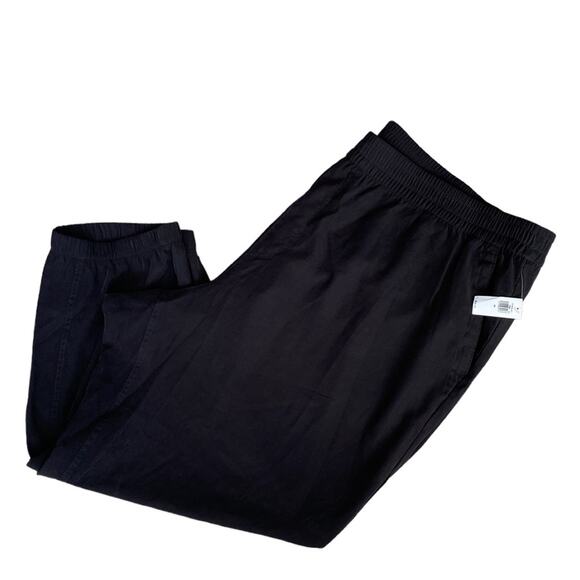 Old Navy High-Waisted Twill Jogger Pants Black Jack 4X - Picture 2 of 10